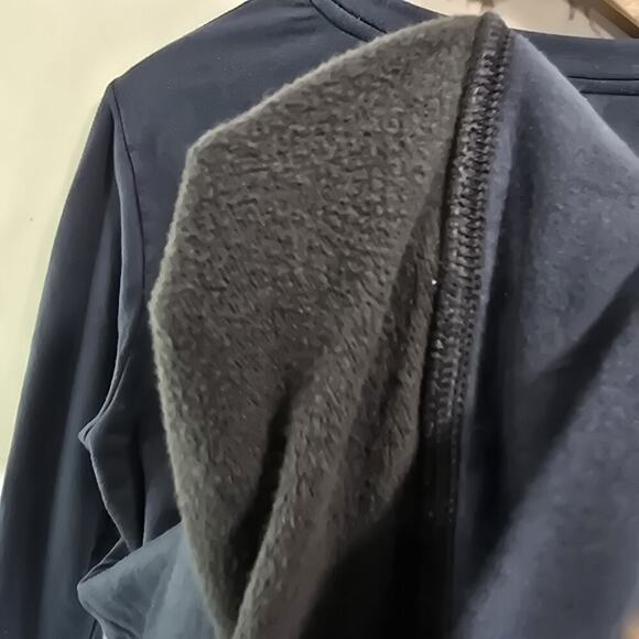 Anthropologie Sweatshirt Womens Medium Blue Pullover Fleece Graham Spencer - Picture 9 of 11